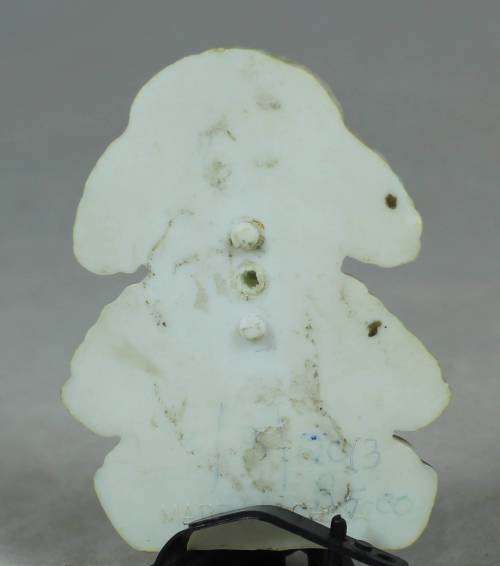 Miniature plastic lamb fridge magnet