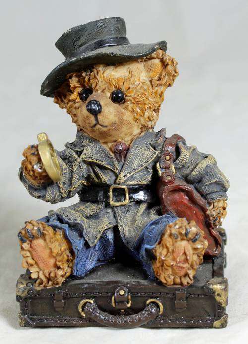 Bear on suitcase