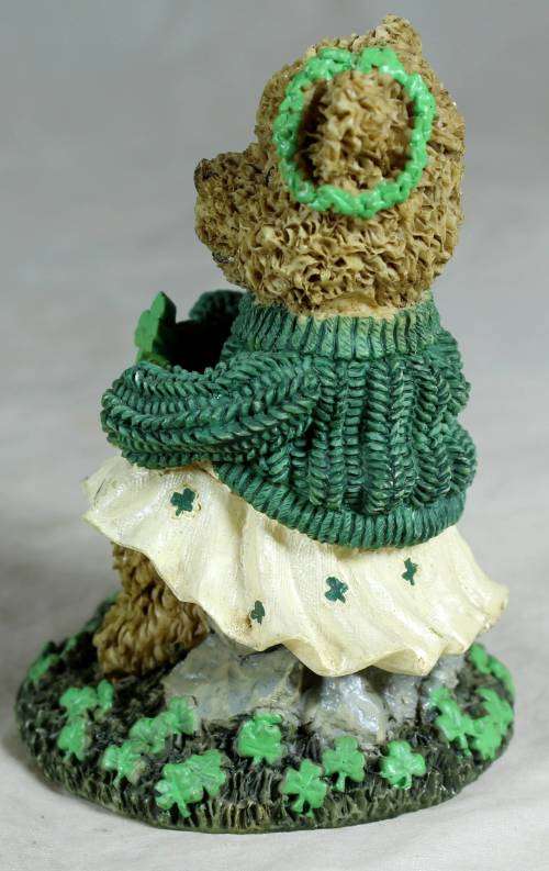 Irish bear in her St. Patrick's outfit