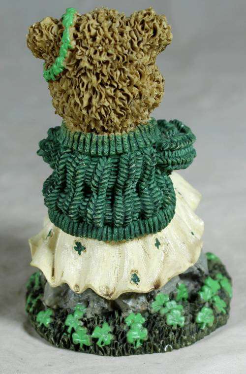 Irish bear in her St. Patrick's outfit