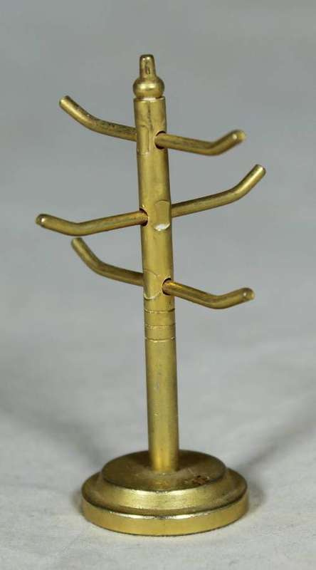 MINIATURE BRONZE COAT RACK-BID NOW!!