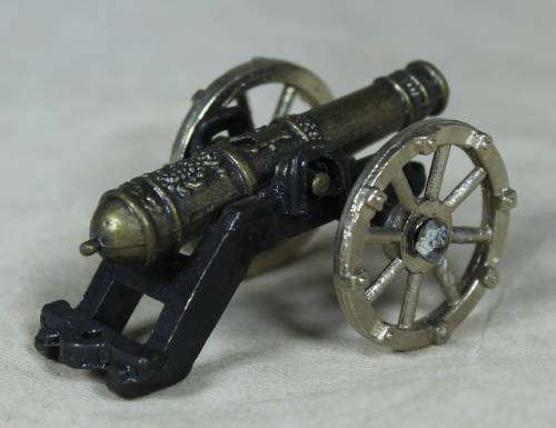 Miniature metal cannon