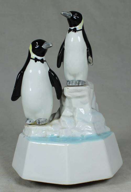 Porcelain Penguin music box