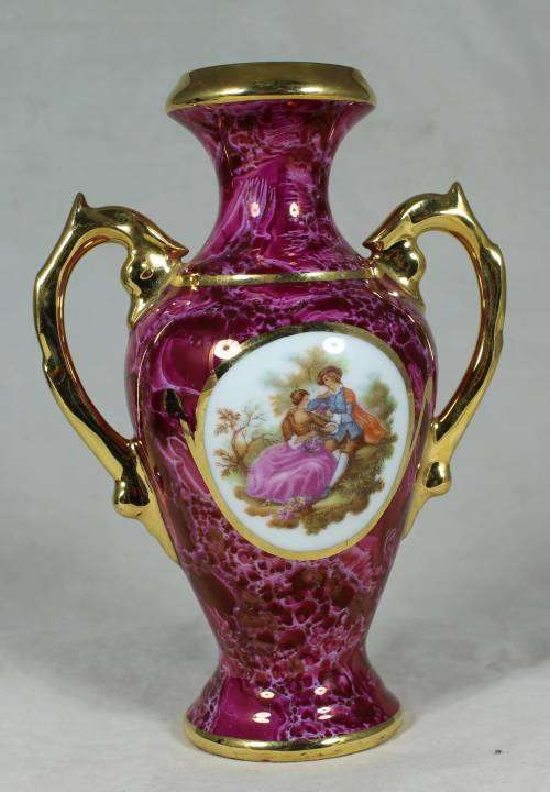 Limoges vase with handles