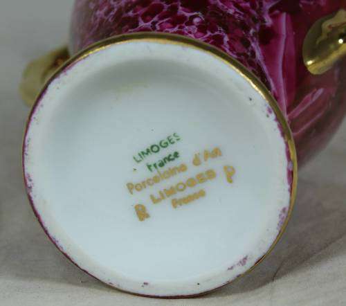 Limoges vase with handles