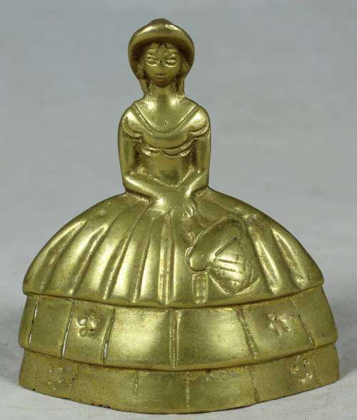 BRASS VOORTREKKER GIRL BELL(STUNNING)-BID NOW!!