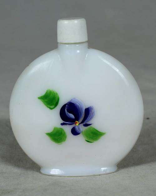 SMALL CERAMIC SLIMLINE PERFUME BOTTLE HALF EMPTY(BEAUTIFUL) BID NOW!!