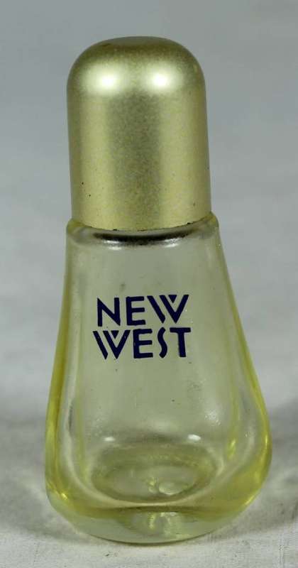 MINIATURE NEW WEST EMPTY PERFUME BOTTLE(BEAUTIFUL) BID NOW!!