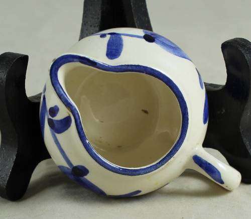 Small blue and white jug