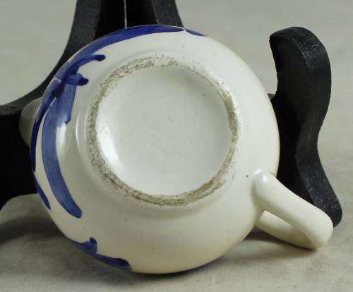 Small blue and white jug