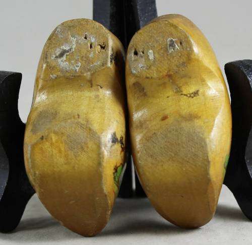 pair of small Dutch wooden shoes