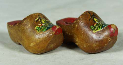 miniature Dutch wooden shoes