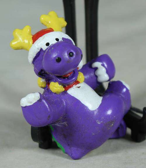 miniature hard plastic christmas Hippo