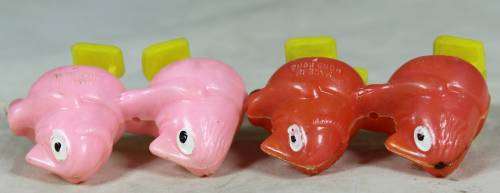 Pair of plastic pull alongs
