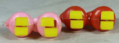 Pair of plastic pull alongs