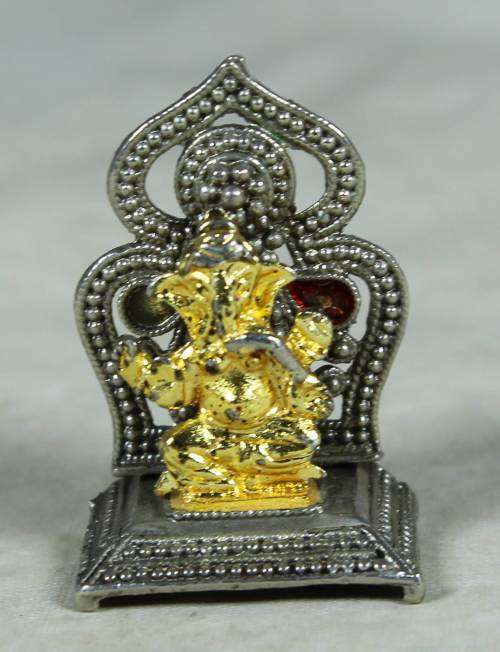 MINIATURE GANESH METAL STATUE (CULTURAL) BID NOW!!