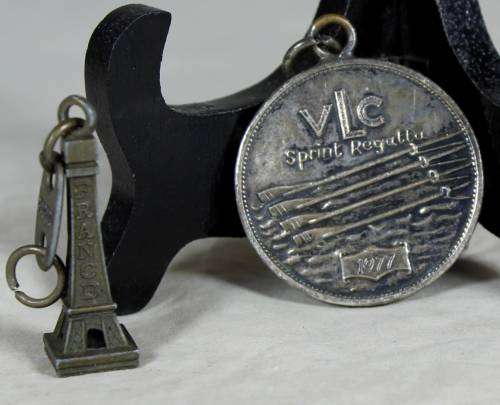 Pair of metal keyrings