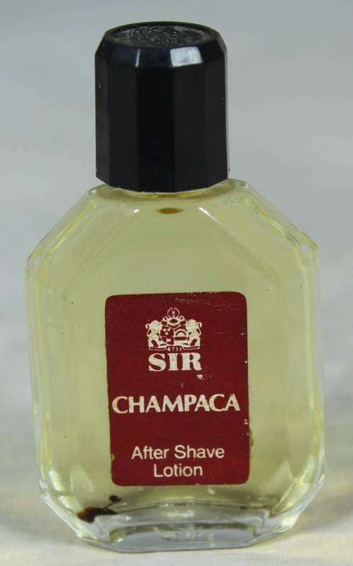 FULL MINIATURE BOTTLE OF MUELHENS SIR CHAMPACA AFTER SHAVE LOTION-BID NOW!!