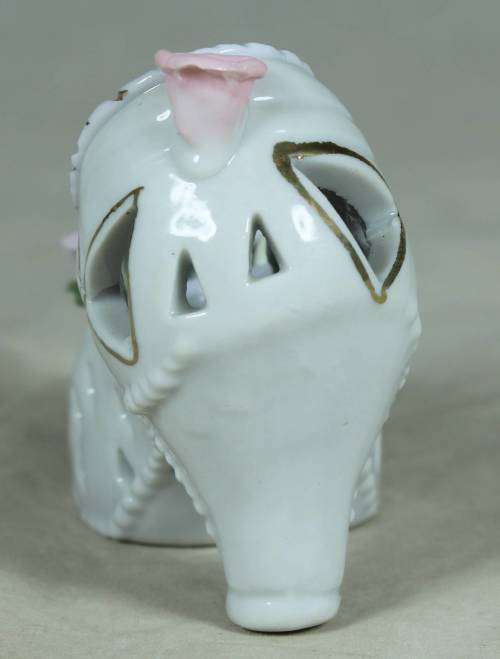 ceramic shoe with flowers