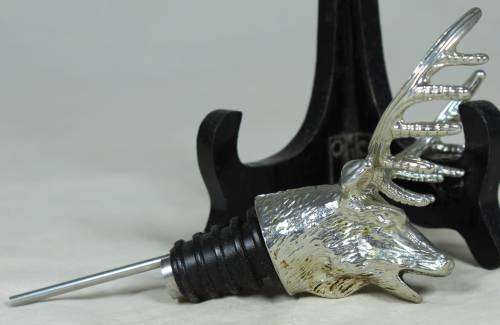 Metal stag bottle stopper