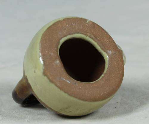 Glazed miniature kettle