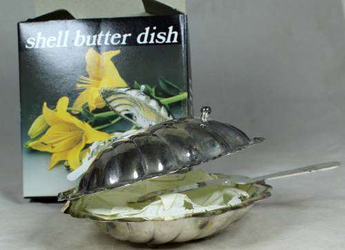 Shell butter dish