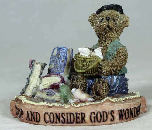 Seated bear - stop and consider God`s wonders