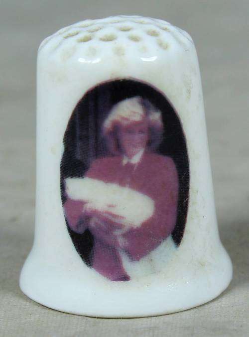 Thimble - Birchoff - Princess Diana with baby