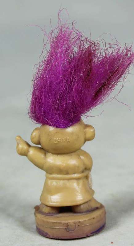 Miniature troll with book - stamp