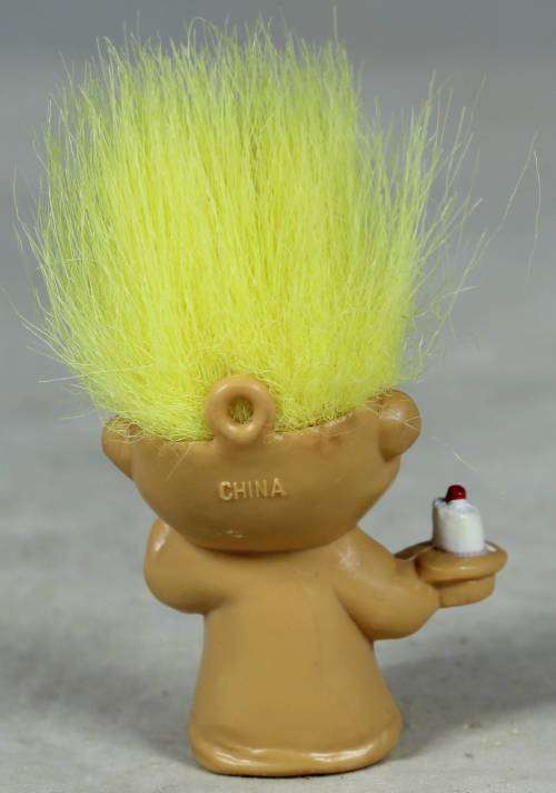 Miniature troll crying baby pencil topper