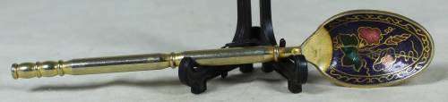 Cloisonne display spoon