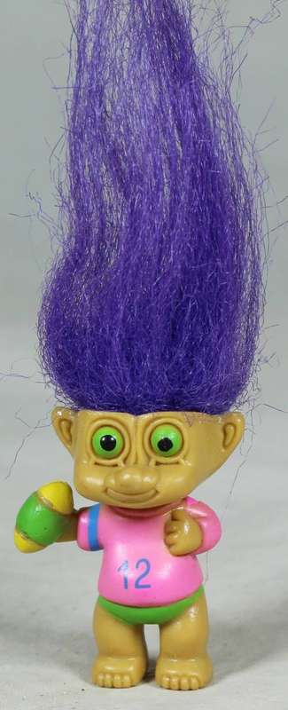 Miniature troll rugby player