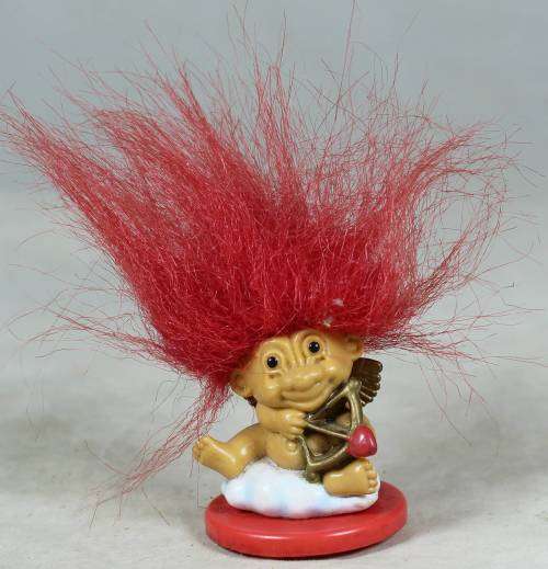 Miniature troll cupid - stamp