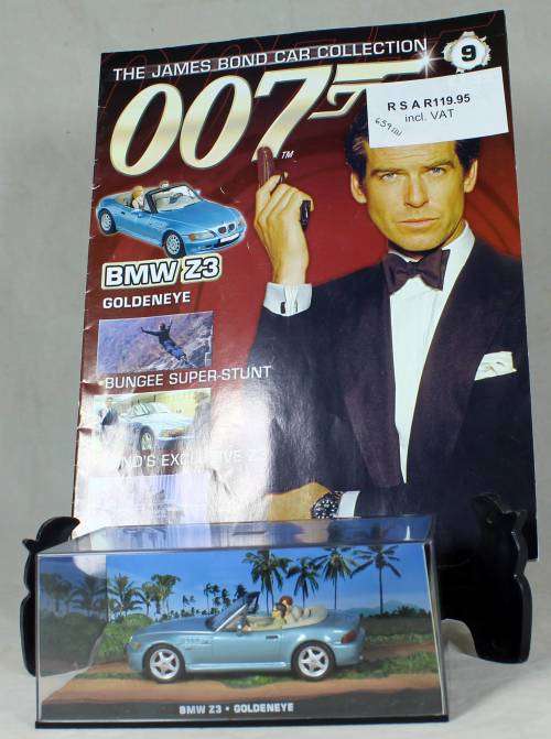 JAMES BOND 007 WITH MAGAZINE UNIVERSAL HOBBIES-BMW Z3 (Goldeneye #9)