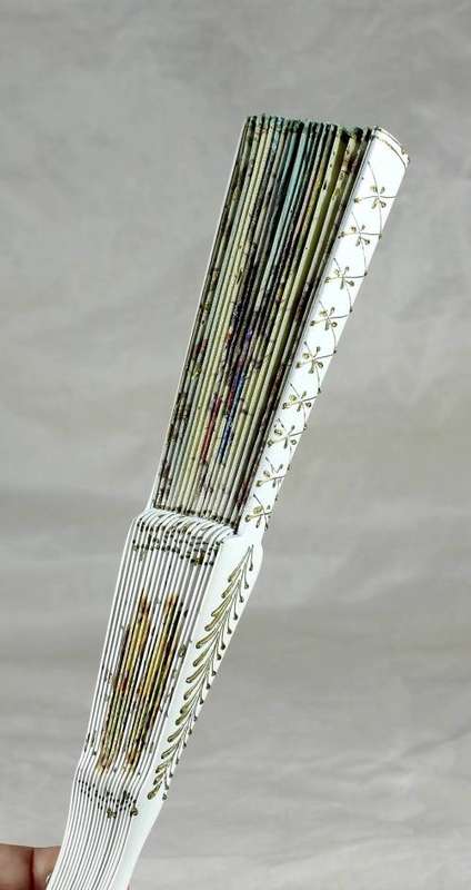Hand Painted Holding Fan - Music Room