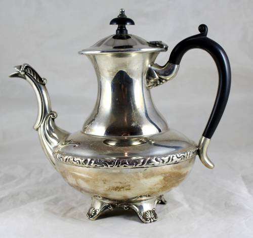 4 Piece Electroplated (Louis) Tea and Coffee Set