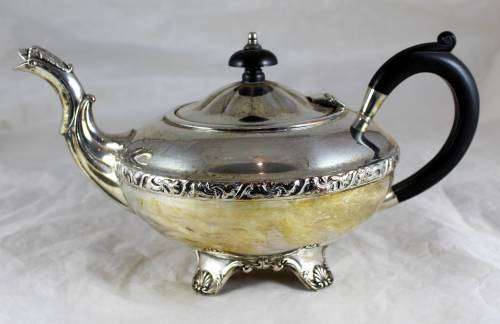 4 Piece Electroplated (Louis) Tea and Coffee Set