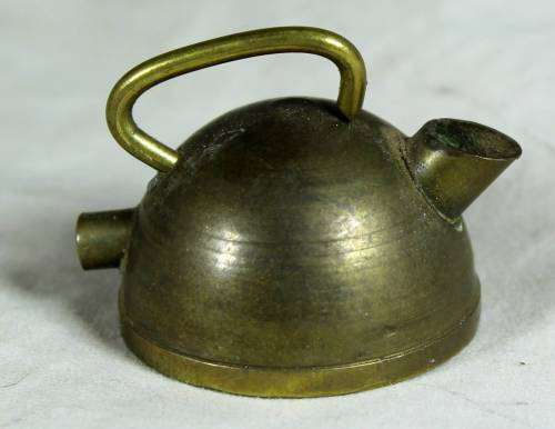 MINIATURE BRASS ELECTRICAL KETTLE - BID NOW!!!