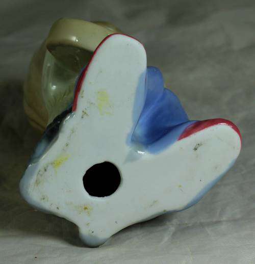 Porcelain Girl Figurine Playing Guitar - Beautiful!