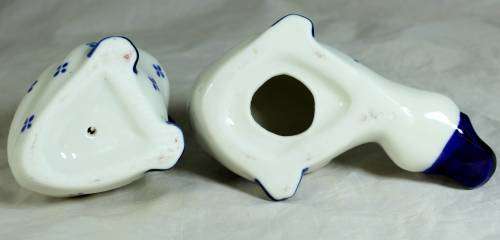 Pair of Blue and White Ducks - Beautiful!