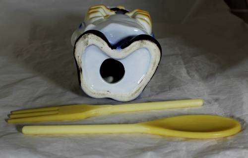 Large Porcelain Chef Holding Utensils - Beautiful!
