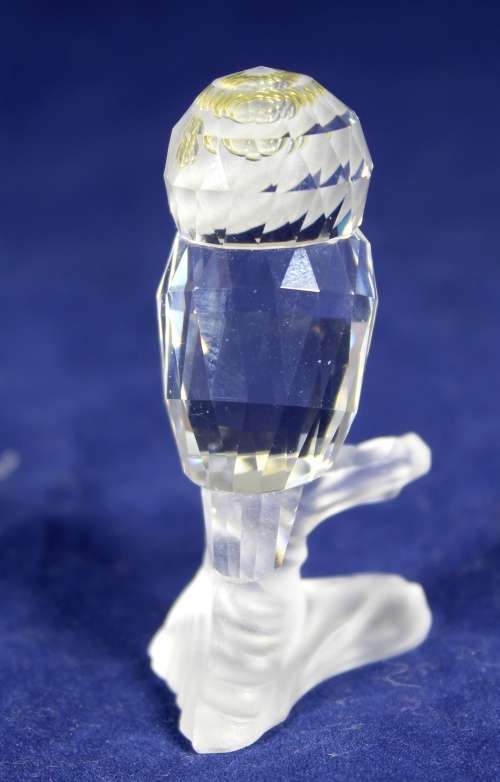 Swarovski crystal - owl on a stump