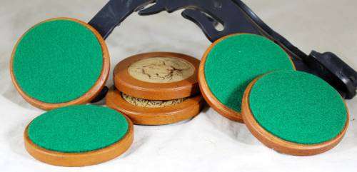 Set of six big six of South Africa - wooden coasters