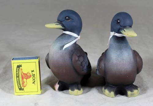 Pair of Colorful Molded Ducks - Act fast and bid now!!!