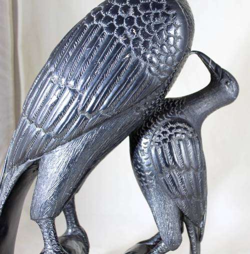 Very Heavy Stone Carved Birds - HR Mbhele - Act fast and bid now!!!