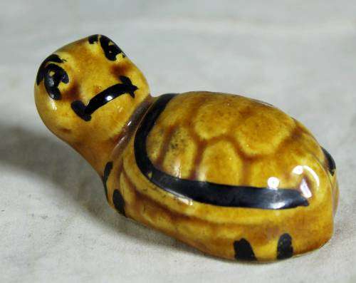 Miniature ceramic tortoise