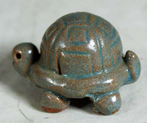 Miniature pottery tortoise