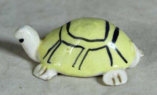 Miniature yellow tortoise