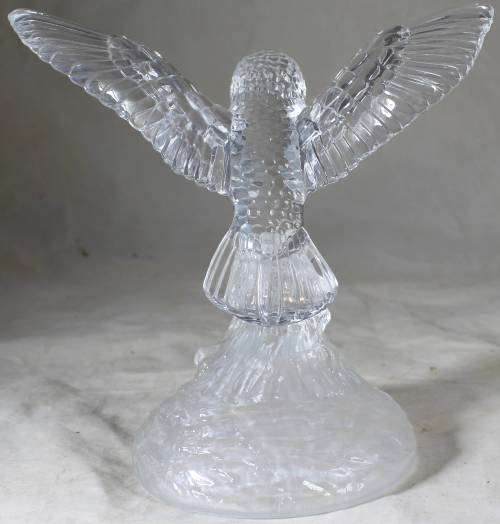 Glass Owl On Stand - Beautiful!