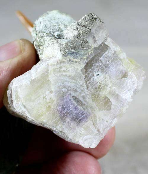 Semi Precious Stone - Bird on Rock - White Bird with Green Feathers - Beautiful!